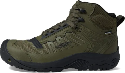 Miniatura 4 de KEEN Utility Botas de trabajo impermeables Reno de altura media con punta compuesta para hombre verde oliva/negro