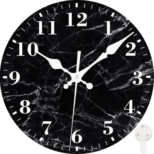 Miniatura 9 de Reloj de pared, astronauta y planetas espaciales, silencioso, sin tictac, funciona con pilas, redondo, decorativo, para interiores y exteriores