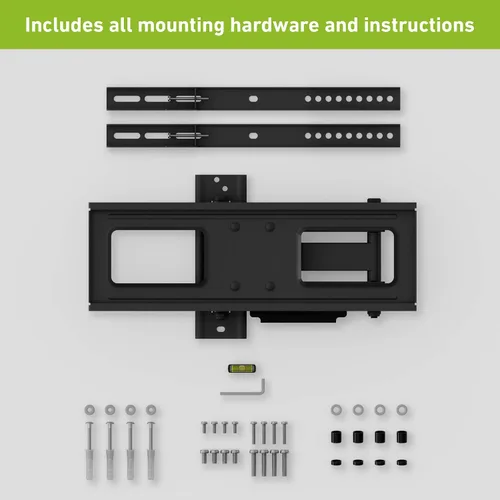 Miniatura 8 de D-Line Soporte de pared para TV de movimiento completo para televisores de 32 a 70 pulgadas, inclinación, giro y extensión, VESA 7.874 x 7.874 in