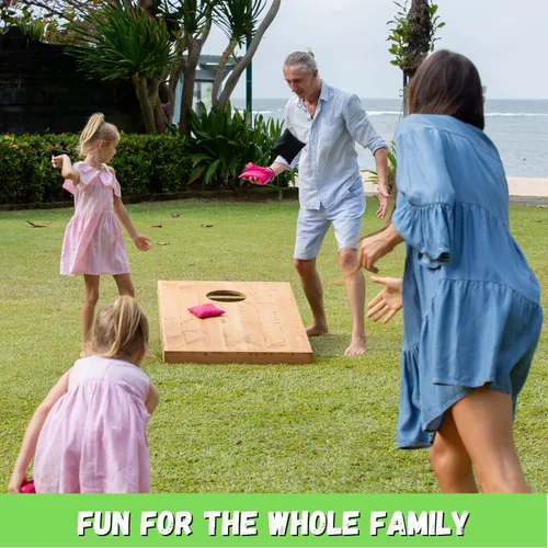 Miniatura 3 de Slick Woody's Tablas de Cornhole de Grado Profesional - Juego de Lanzamiento de Agujero de Maíz de Madera Maciza de 4' x 2' Reglamentario con Veta