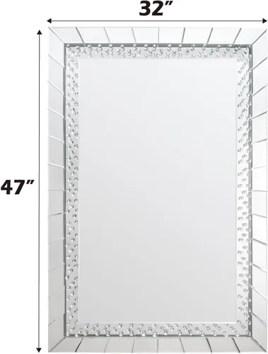 Miniatura 2 de Acme Espejo de pared rectangular con borde biselado de Nysa