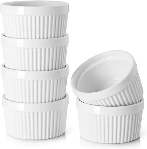Miniatura 9 de DOWAN Cuencos para inmersión de 1.5 onzas, mini ramequines, pequeños platos de porcelana Ramekin, tazas de postre pequeños cuencos para condimentos