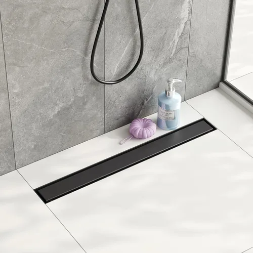 Miniatura 23 de Neodrain Drenaje lineal de ducha de 12 pulgadas con cubierta plana y de inserción de azulejos 2 en 1, drenaje de piso de ducha rectangular de acero