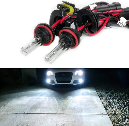 Miniatura 11 de Bombillas HID de xenón H1 AC de 35 W superbrillantes, lámpara de repuesto para faros delanteros, 10000 K, azul profundo, paquete de 2