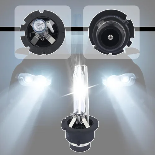 Miniatura 6 de Salior 2 bombillas para faros delanteros de automóvil, bombillas HID D2S de 6000K blanco frío, accesorios esenciales para automóvil para iluminación