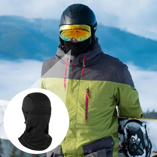 Miniatura 4 de COMNICO Pasamontañas elástico ajustable para invierno, resistente al viento, bufanda de esquí, protección contra el frío, equipo para hombres