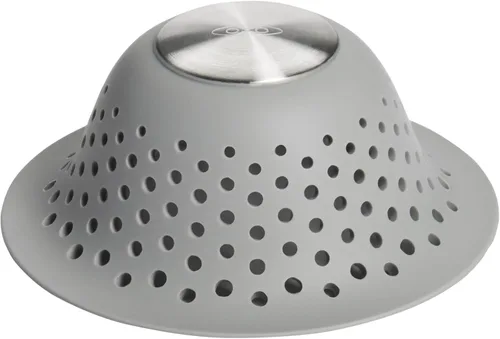 OXO Good Grips - Protector de drenaje de ducha y bañera de silicona, colector de drenaje de pelo