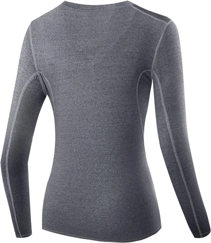 Miniatura 70 de NELEUS - Camisa deportiva de compresión atlética, de manga larga, para mujer, dry fit, paquete de 3