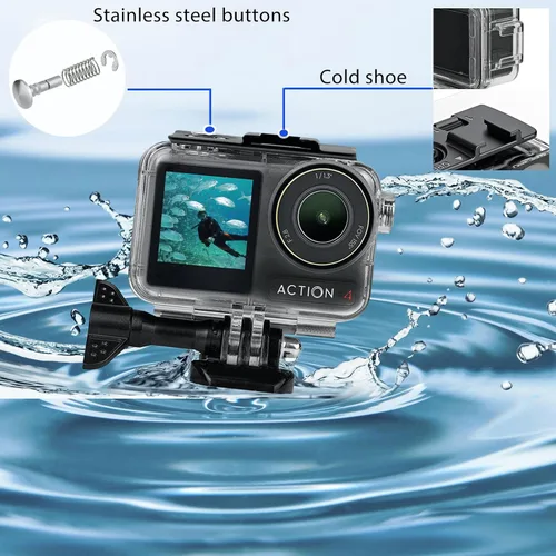 Miniatura 3 de PCTC Funda impermeable de 147.6 ft para DJI Osmo Action5 Pro, accesorios para DJI Osmo Action5 Pro/4/3 funda impermeable, carcasa protectora