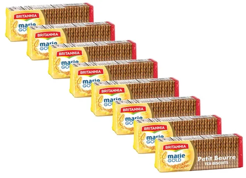 Miniatura 6 de Britannia Marie Gold Cookies 21.16 oz (600g) – Bocadillo crujiente de té – Deliciosas galletas de comestibles (paquete de 2)