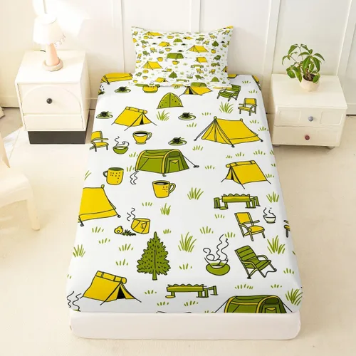 Miniatura 40 de Erosebridal Yoga Gifts Fitted Sheet for Boys Girls Kids Yoga Chakras Twin Bed Sheets,Sun and Moon Sheets Boho Tribal Bedding Sets, No Top Sheet