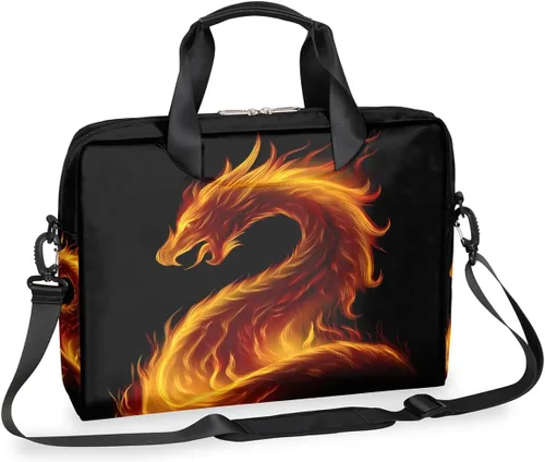 Miniatura 29 de Bonita bolsa de hombro para computadora portátil para mujeres y hombres, bolsa para computadora portátil, funda para laptop, maletín de transporte