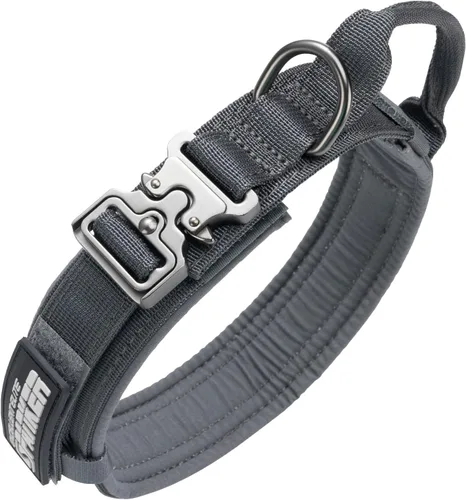 Miniatura 17 de EXCELLENT ELITE SPANKER Collar de nailon para cachorro, ajustable, suave, acolchado, resistente, hebilla de liberación rápida, ligero, sin Negro