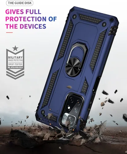 Miniatura 4 de Funda para Xiaomi redmi Note 11 5G 11T 5G Poco M4 Pro 5G con protector de pantalla, protección militar delgada a prueba de golpes Armor Defender