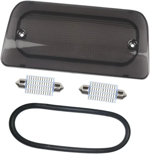 Miniatura 8 de Cubierta de lente de luz de freno del tercer tercero ahumada con junta de sellado Solo para cabina extendida Compatible con 1994-2003 Chevy S10 GMC