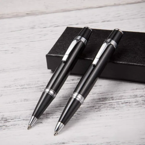 Miniatura 6 de Mini bolígrafo de metal para escritura suave, 0.039 in, tinta negra, bolígrafo de firma para hombres, mujeres, escuela, oficina, negocios