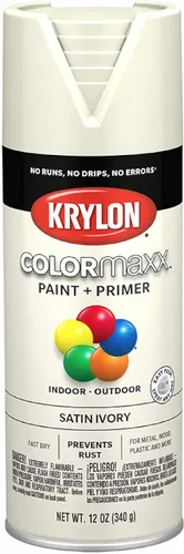 Miniatura 29 de Krylon K05599007 COLORmaxx Pintura en aerosol y base para uso en interiores y exteriores, color gris brillante para maquinaria, 12 onzas