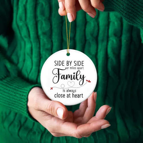 Miniatura 5 de Adornos navideños de cerámica para hombres y mujeres – Adornos de Navidad de cerámica 2025 para decoración de árboles, regalos de larga distancia