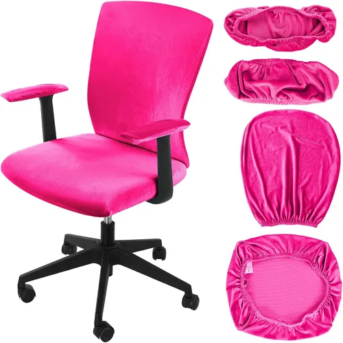 Miniatura 19 de Tallew Juego de 4 Fundas para Silla de Oficina, Fundas Universales Elásticas para Computadora, Fundas Protectoras Estiratables para Asiento