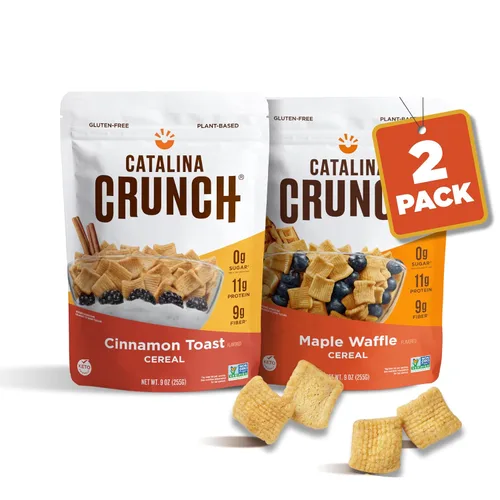 Miniatura 3 de Catalina Crunch - Cereal apto para dietas cetogénicas, bajo en carbohidratos, sin azúcar, gluten ni granos, snacks veganos de proteína vegetal, 2