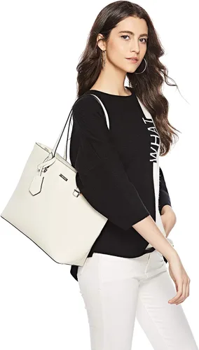 Miniatura 73 de Juego de 4 bolsas modernos para mujer de cuero sintético: bolso tote, bolso de hombro, bolso de mano y cartera.