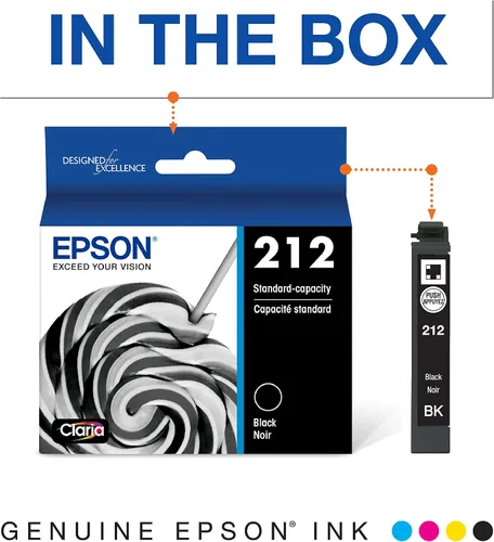 Miniatura 4 de Epson T212 Claria - Tinta de capacidad estándar negro doble y T212 Claria - Tinta de capacidad estándar negro - Cartucho (T212120-S) para impresoras