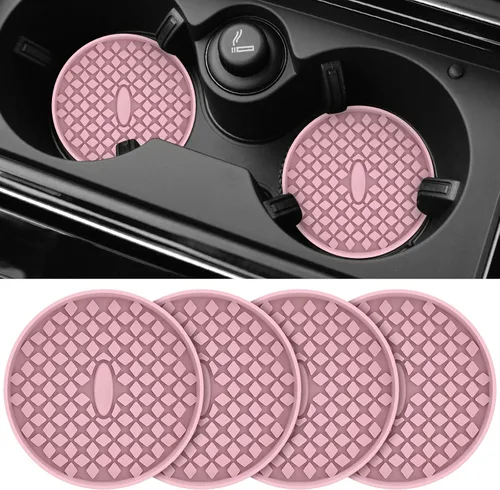 Miniatura 9 de ME.FAN Posavasos para Coche [Paquete de 4] Posavasos de Silicona para Coche/Tapetes para Tazas, Accesorios para Interior de Coche Antideslizantes