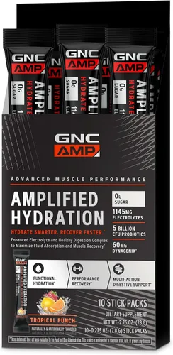 Miniatura 6 de GNC AMP Mezcla de bebida en polvo de electrolitos de hidratación amplificada Complejo mejorado de electrolitos y digestión saludable Lima limón