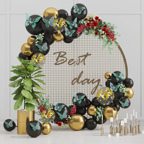 Miniatura 3 de SAOROPEB - Calcomanía de mariposa 3D para pared, 48 piezas, 4 estilos, 3 tamaños, extraíble, mariposa para decorar cumpleaños, fiestas y pasteles