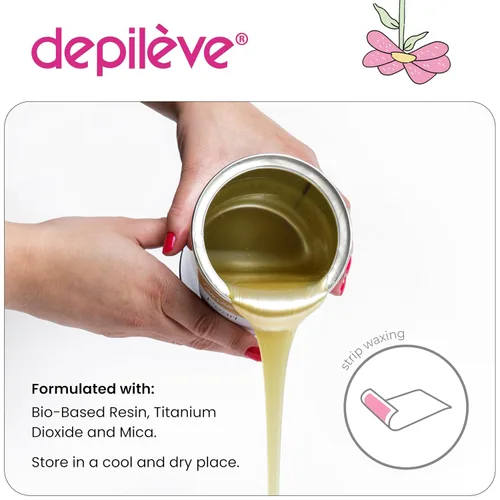 Miniatura 4 de Depileve Cera depilatoria – Cera de cuerpo completo con colofonia de perlas – Ideal para piel seca y descamada – Perlas de cera suave y suave – Cera
