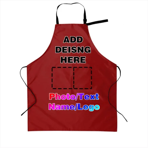 Miniatura 36 de Delantales personalizados para mujeres y hombres, delantal personalizado con logotipo de texto fotográfico, delantales de cocina personalizados