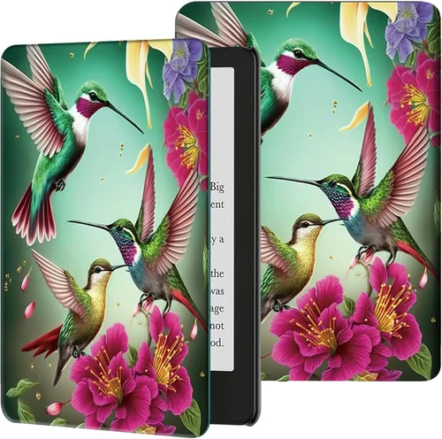 Miniatura 15 de Funda para Kindle de 6 pulgadas (11.ª generación, versión 2024/2022) delgada de piel sintética, ajustable, multiángulo, Smart Shell con función