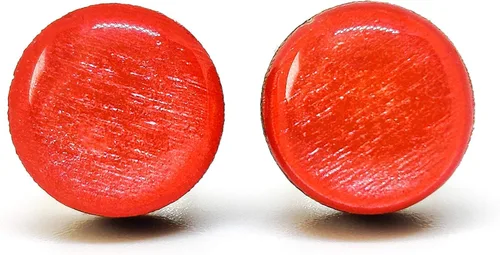Miniatura 10 de Juego de Aretes de Tuercas, Brillo, 10 mm, Tuercas Redondas para Mujeres, Niñas y Hombres, Hecho a Mano, Postes de Acero Inoxidable para Orejas
