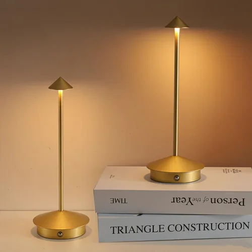 Miniatura 9 de Paquete de 2 lámparas de mesa inalámbricas recargables LED, portátiles de exterior, 5000 mAh, operadas con batería, luz de mesa con control táctil