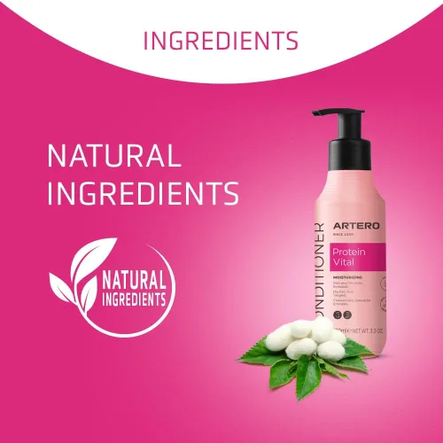Miniatura 5 de Artero Protein Vital Acondicionador para perros y gatos – Hidratación profunda y reparación de pelaje con proteínas de seda – Acondicionador de aseo