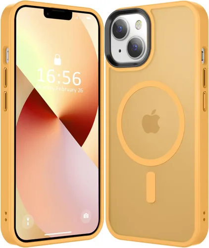 Miniatura 110 de Fuerte magnético para iPhone 11, compatible con Magsafe, [resistente a caídas de 13 pies] Funda trasera translúcida mate con sensación de piel