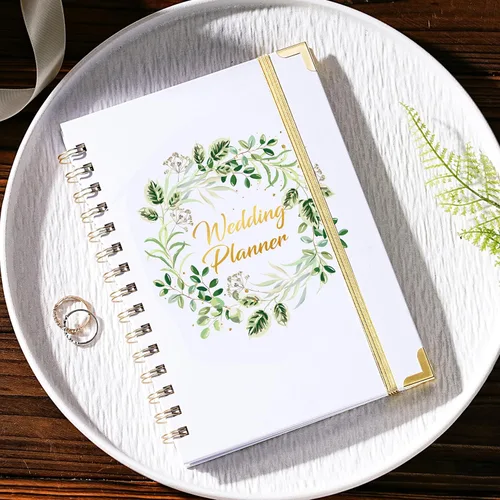 Miniatura 9 de Artan - Agenda de boda y organizador – Planificadores de boda, planificador de boda para novia con 5 secciones con pestañas, 6.5 x 8.5 pulgadas