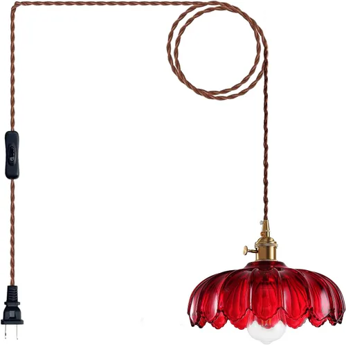 Miniatura 18 de XZHGCEE Lámparas colgantes vintage: luces colgantes de cristal isla de cocina, luz colgante verde, lámpara colgante moderna lámpara colgante de luz