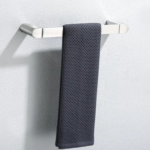 Miniatura 20 de RANDOM Toallero negro mate para baño y cocina de 9 pulgadas, soporte de toalla de mano SUS304, toallero de acero inoxidable, barra de toalla