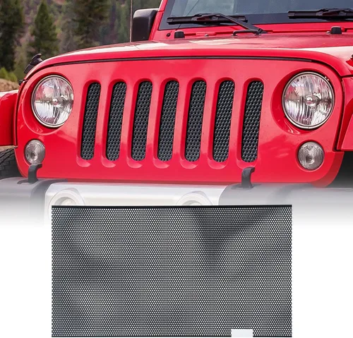 Miniatura 8 de AggAuto Insertos para Parrilla Compatibles con Jeep Wrangler JK JKU 2007 2008 2009 2010 2011 2012 2013 2014 2015 2016 2017, Accesorios de Cobertura