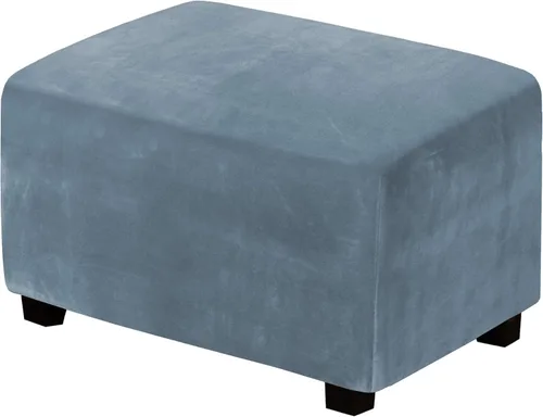 Miniatura 39 de H.Versailtex. - Funda de terciopelo elástico ajustable, rectangular, para taburete o caja de almacenamiento,1 pieza, elástica, ajustable