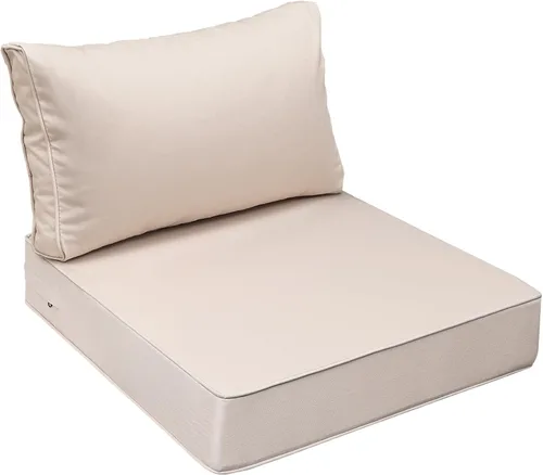 Miniatura 37 de AAAAAcessories Cojines de asiento para exteriores, resistentes a la decoloración, cojines de repuesto impermeables para muebles de patio, 21 x 21 x
