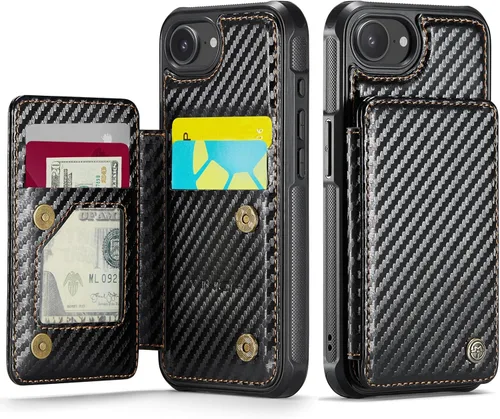 Miniatura 84 de Vinich Funda tipo cartera para iPhone 11 con tarjetero, bloqueo RFID, ranuras de crédito, función atril, a prueba de golpes, para iPhone 11 de 6.1