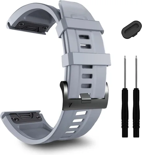 Miniatura 11 de ZPJPPLX 1.024 in compatible con Garmin Fenix 8 AMOLED 2.008 in/8Pro/7X Pro/6X Pro/7X/6X/5X Plus/5X, correa de reloj de silicona para Descent Mk2i