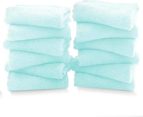 Miniatura 30 de TENSTARS Toallas de baño de seda con dobladillo para baño en liquidación - 27 x 55 pulgadas, ligeras, finas y de secado rápido, toalla absorbente