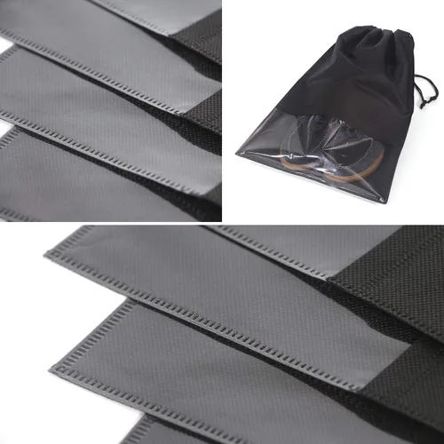 Miniatura 4 de 24 bolsas de viaje para zapatos no tejidas con cuerda para hombres y mujeres, grandes organizadores de bolsas de almacenamiento para zapatos