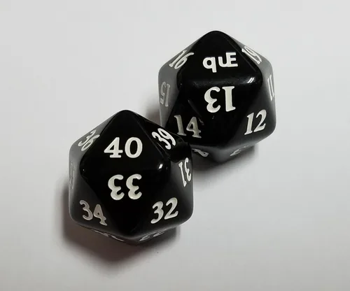 Miniatura 5 de Juego de contador mágico y juego de dados de vida Spindown Black Commander/EDH (40-21 y 20-1)