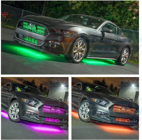 Miniatura 3 de LEDGlow kit de 10 luces ledes multicolor para bajos e interiores de auto