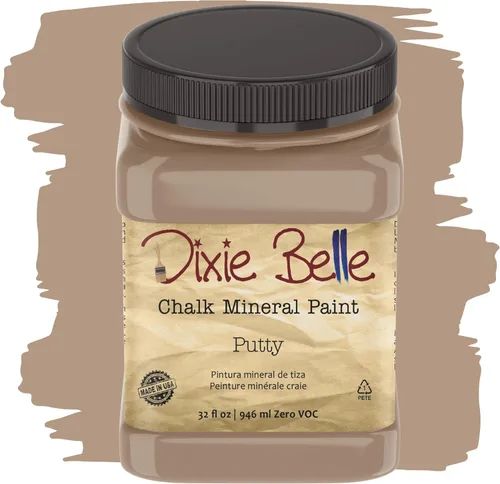 Miniatura 115 de Dixie Belle Paint Company - Pintura con acabado de tiza para muebles, color negro (Caviar), 1 galón, 128 fl oz, pintura mineral color rosa intenso