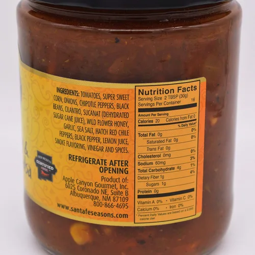 Miniatura 4 de SANTA FE SEASONS Salsa de maíz asado y frijoles negros, 16 onzas